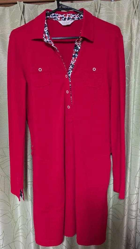 新品未使用 adabat レディース ワンピース ベルト ポーチ付 ゴルフ L