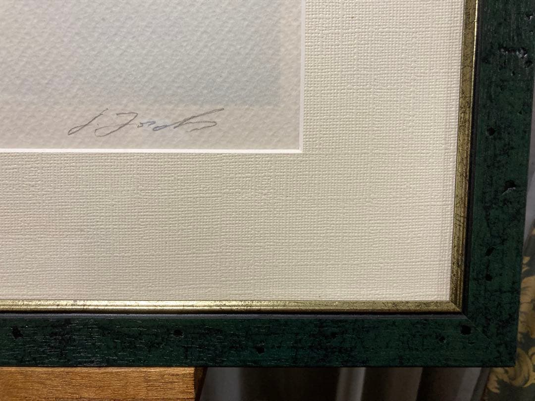 絵画　リトグラフ大　教会のある街　ジェームス・フォード　新品額装　箱付