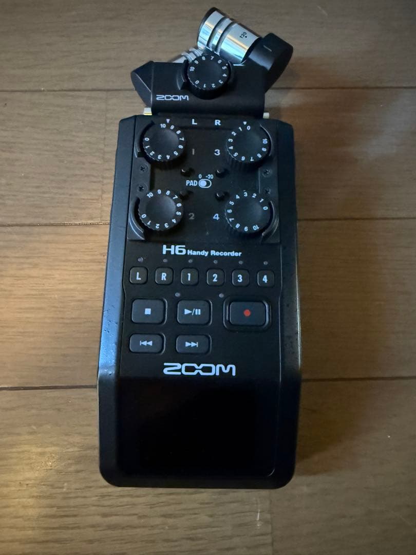 【SD付・動作良好】ZOOM H6 Black 2020ver ※電池蓋訳あり