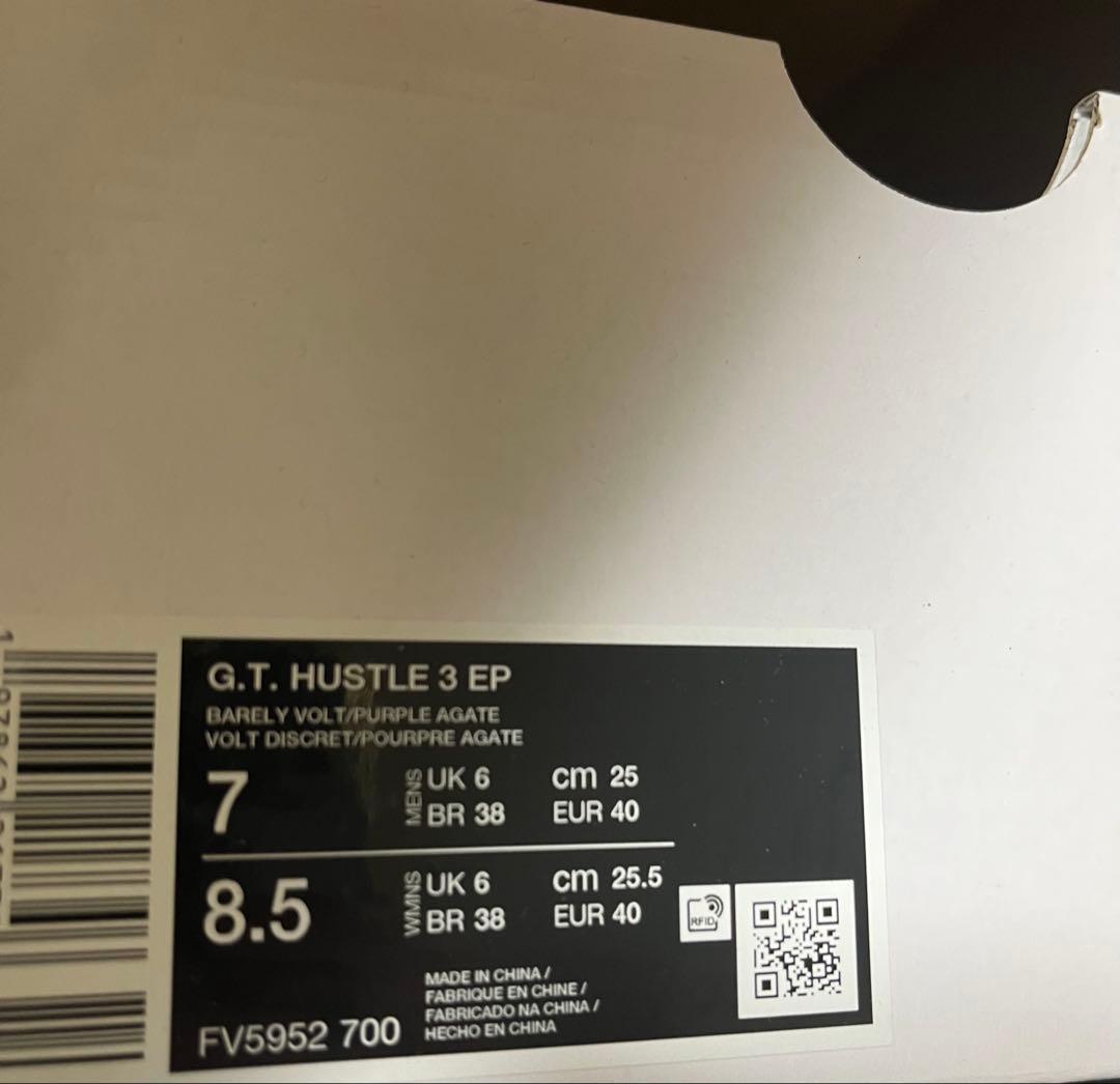 新品 NIKE G.T. HUSTLE3 EP VW 25cm