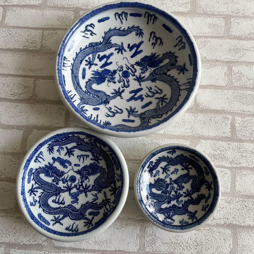 景徳鎮　皿　3個