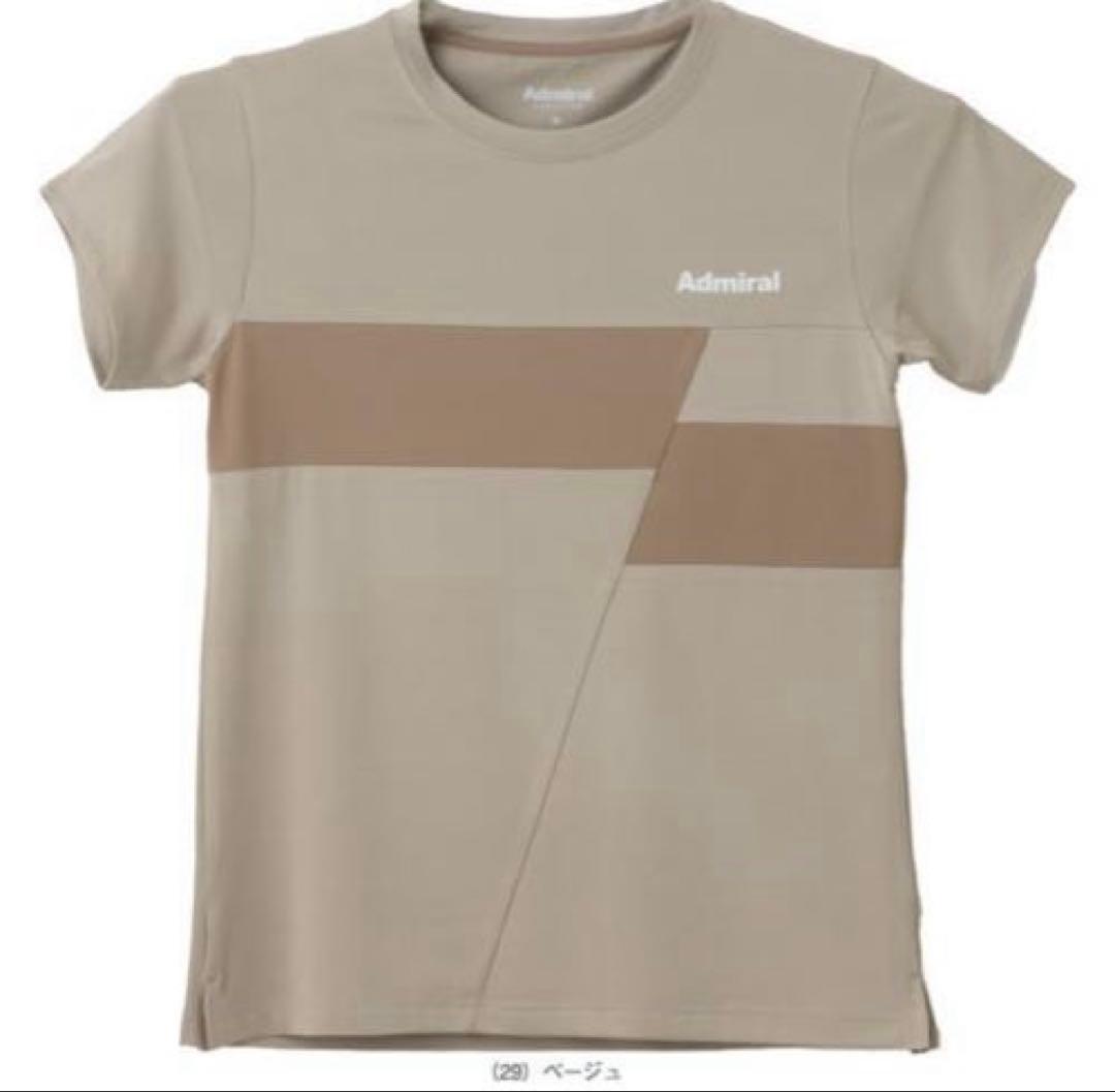 アドミラル　テニス　ウェア　M 上下セット　シャツ　スコート　ベージュ
