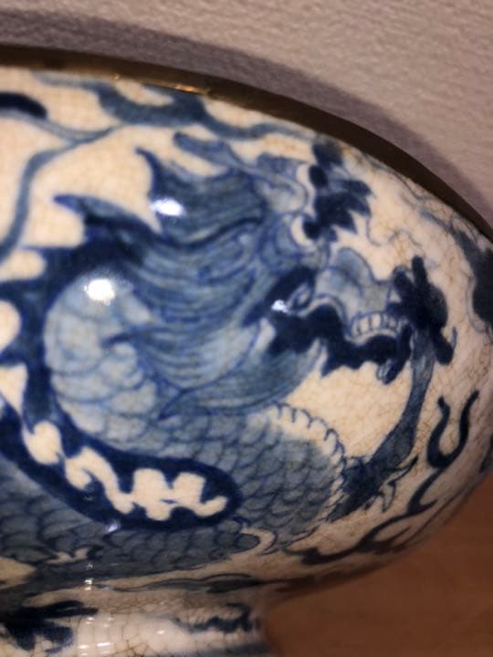 中国古磁器　清青花高碗