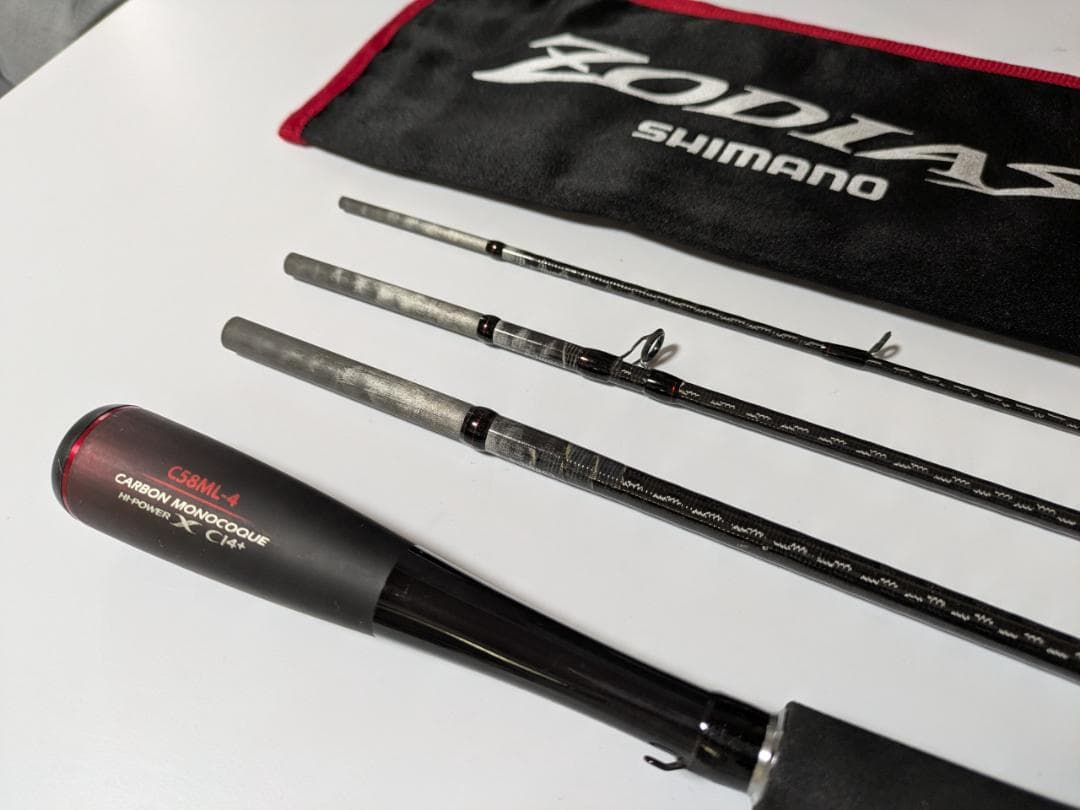 【SHIMANO】ゾディアス パックロッド C58ML-4 （ベイトロッド）