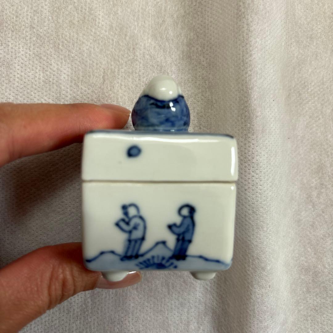 茶道具　香合　台　布袋　昭阿弥