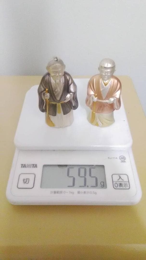 銀製 高砂人形 高砂置物