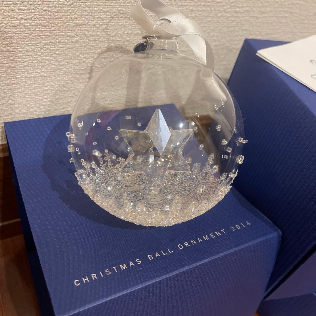 美品⚫︎スワロフスキー　クリスマス　ボール　オーナメント　２０１４