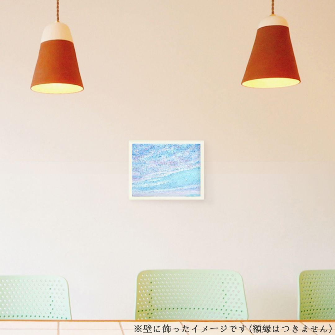 ［匿名で配送］ 一点もの 夕方 空 星 油絵 油彩 絵