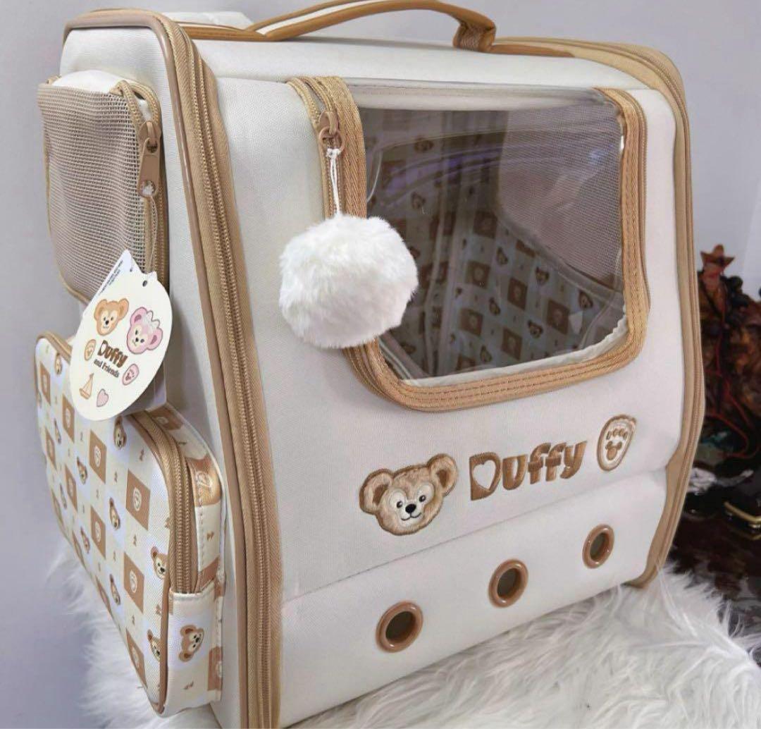 即日発送❣️セール❣️ 上海ディズニー　ダッフィー　ペットキャリーバッグ　猫小型犬用