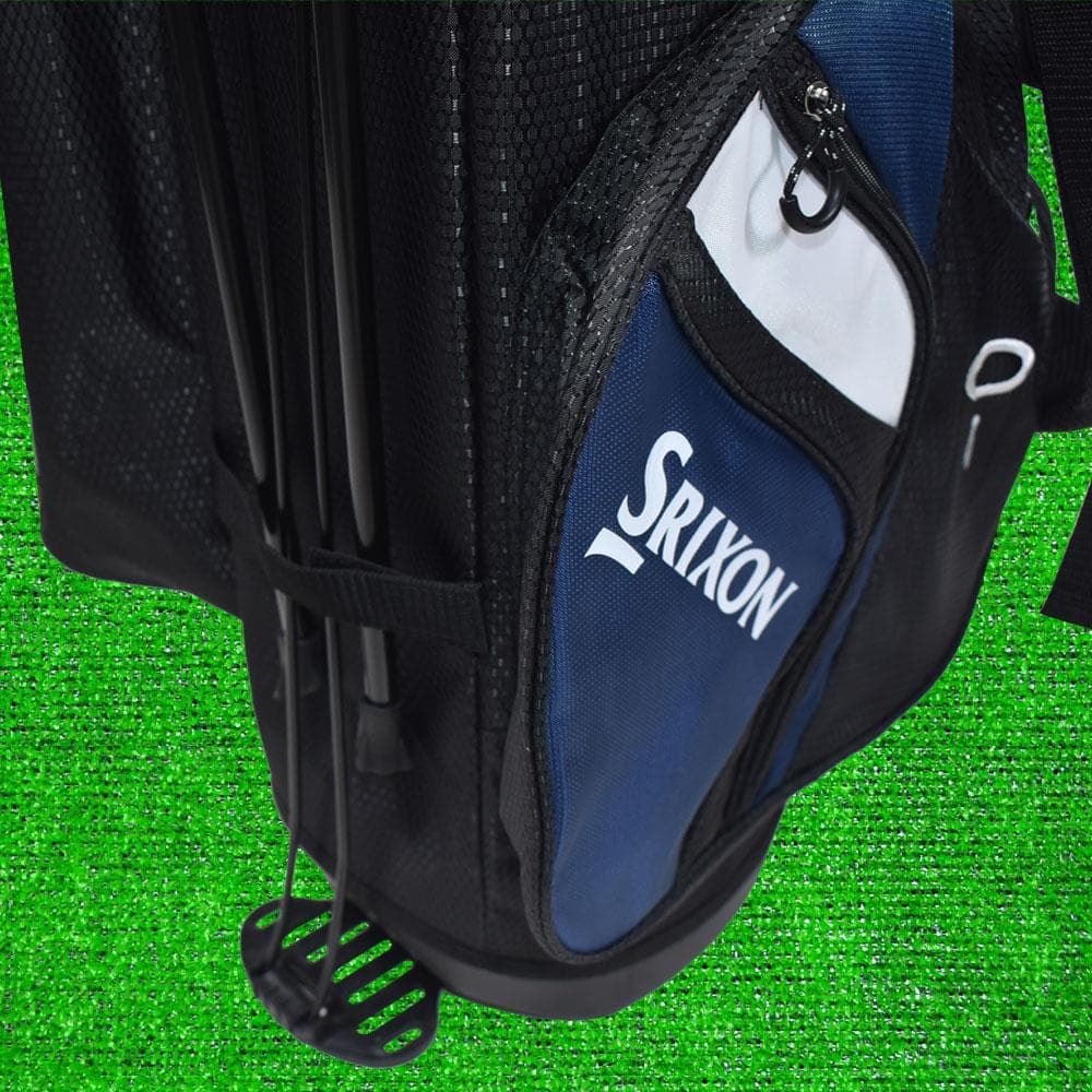 スリクソン スタンド式 軽量キャディバッグ【ブラック/ネイビー】新品！