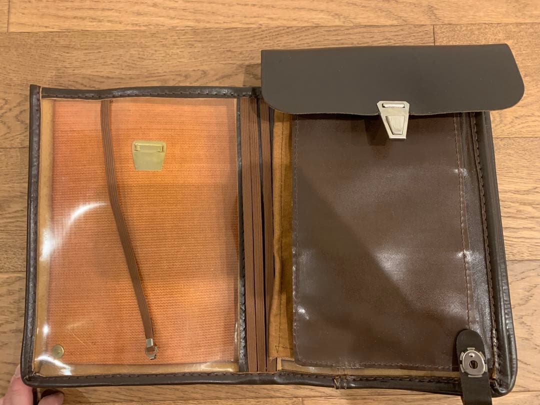 希少品箱付 旧ソ連軍将校用本革マップケ ース図嚢ミリタリーデッドストック