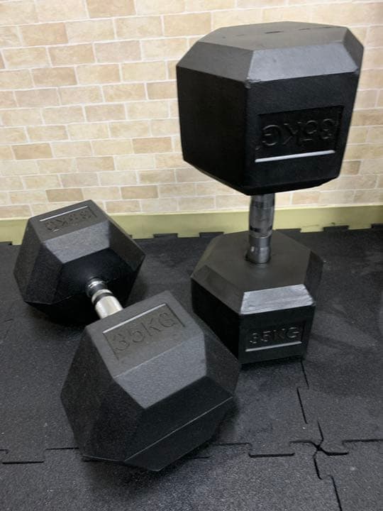 ラバーヘックス  ダンベル　12.5kg 15kg  17.5kg  各２個