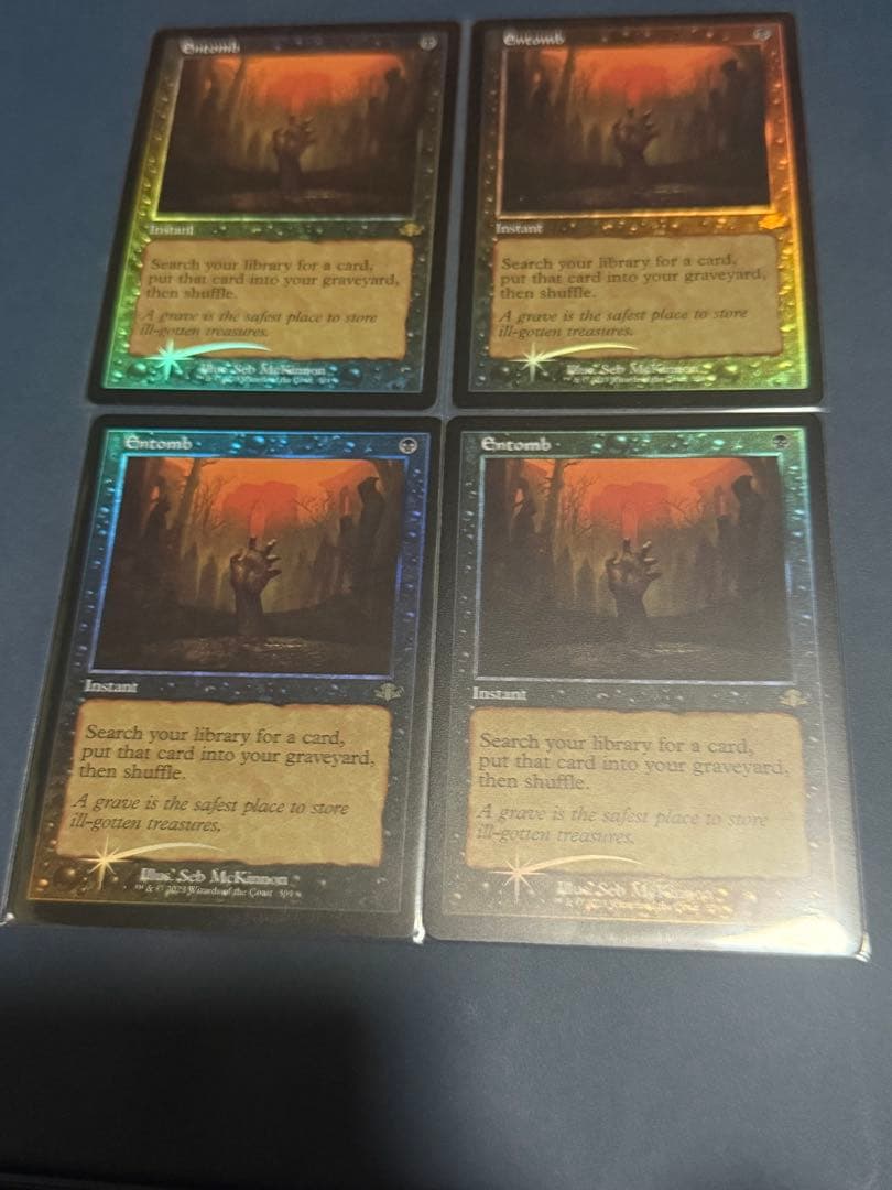 MTG 納墓　英語版　旧枠foil4枚セット