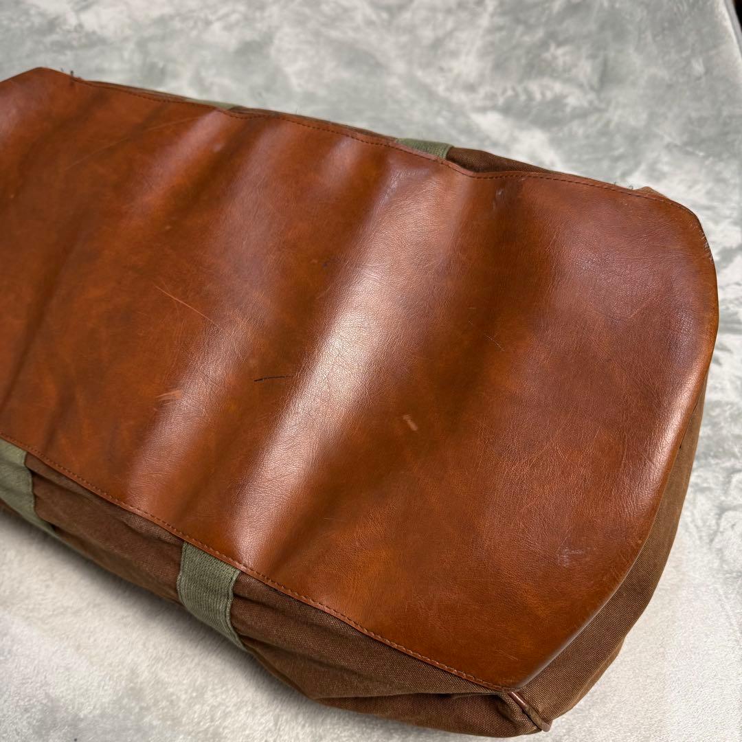 80s L.L.Bean エルエルビーン レザー キャンバス ダッフルバッグ