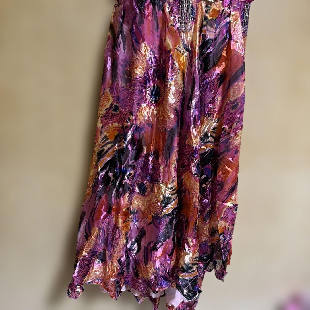 ベリーダンス セットアップ ピンクと紫