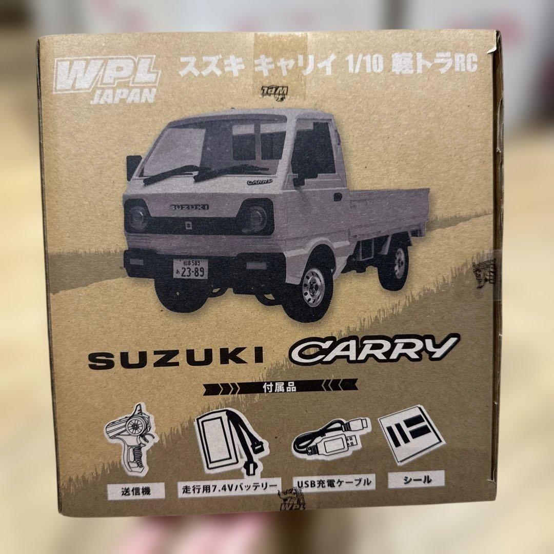 1/10 スズキ キャリイ 軽トラ RCカー ホワイト D12 RTR 2WD