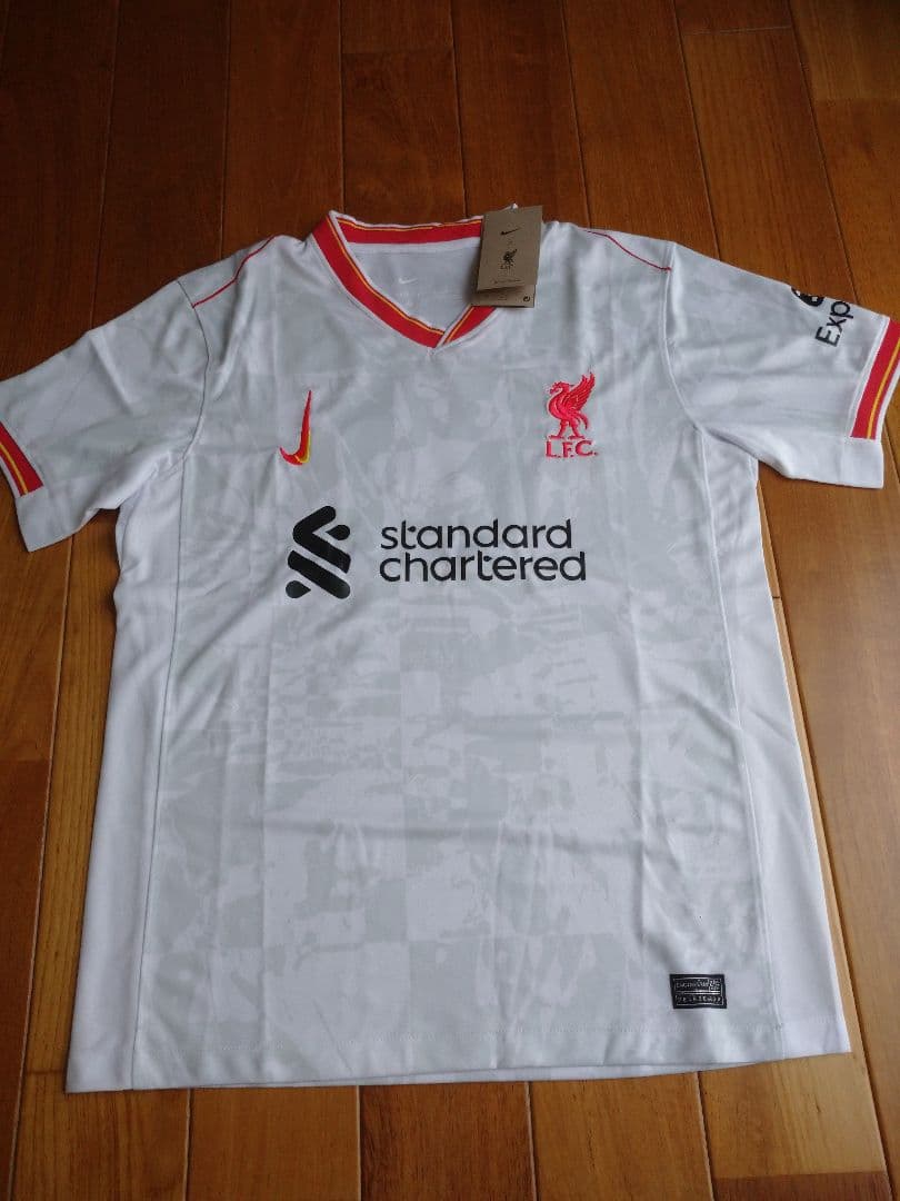 リバプール サラー選手 スポンサーロゴ入りユニフォーム Mサイズ 新品
