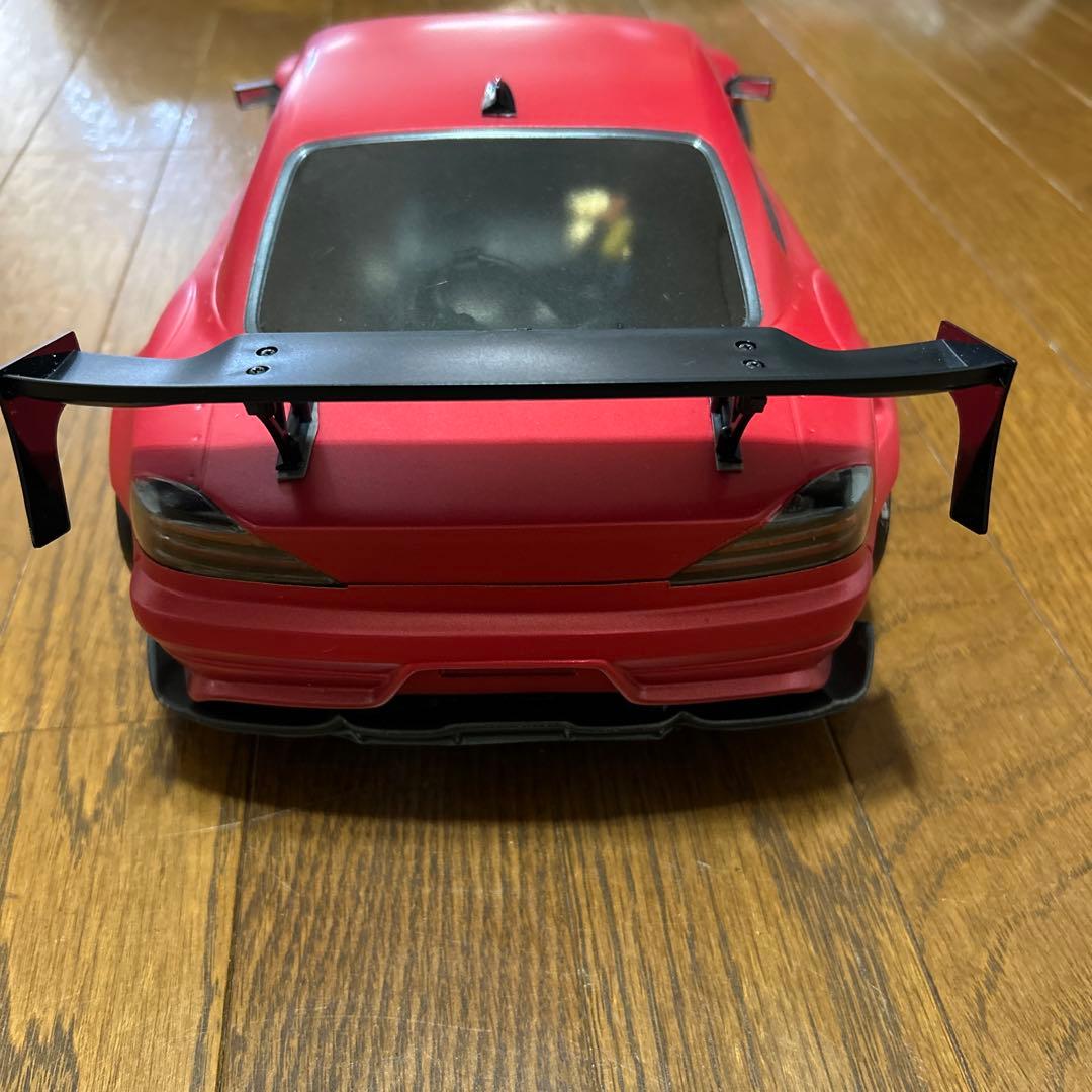 パンドラS15シルビア マットレッド LEDライト付きラジコンボディ