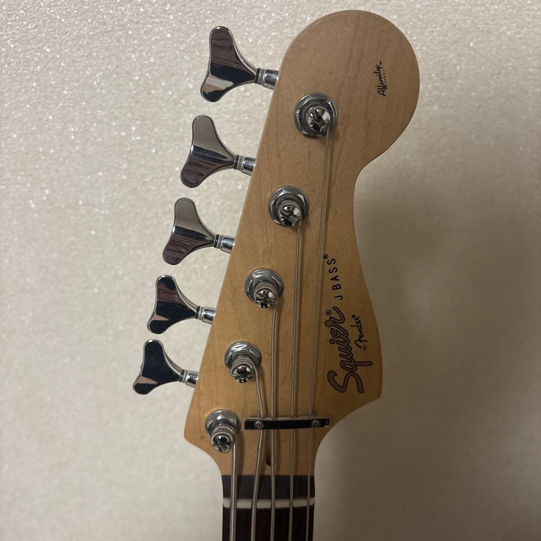 【5連ペグ】【アルダー】Squier affinity Jazz Bass V