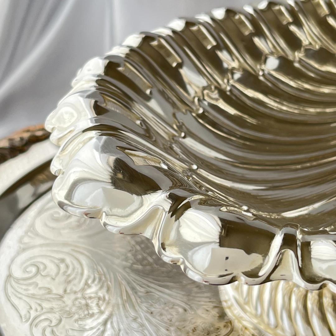 リスのナッツボウル / センターピース【シルバープレート】大型