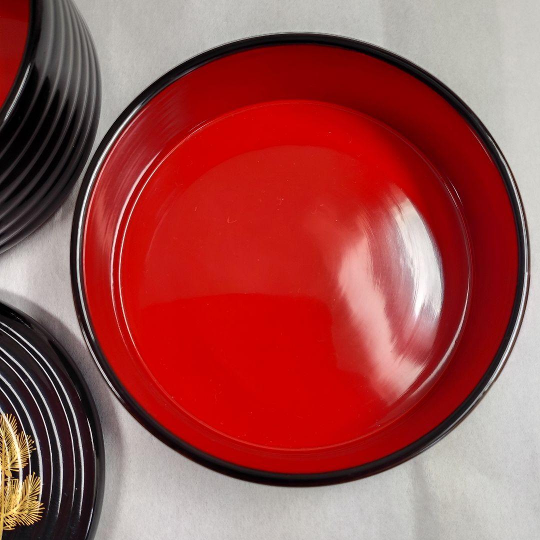 象彦 漆器 若松蒔絵 内朱丸重 二段丸重 菓子器 お弁当箱 宝石箱