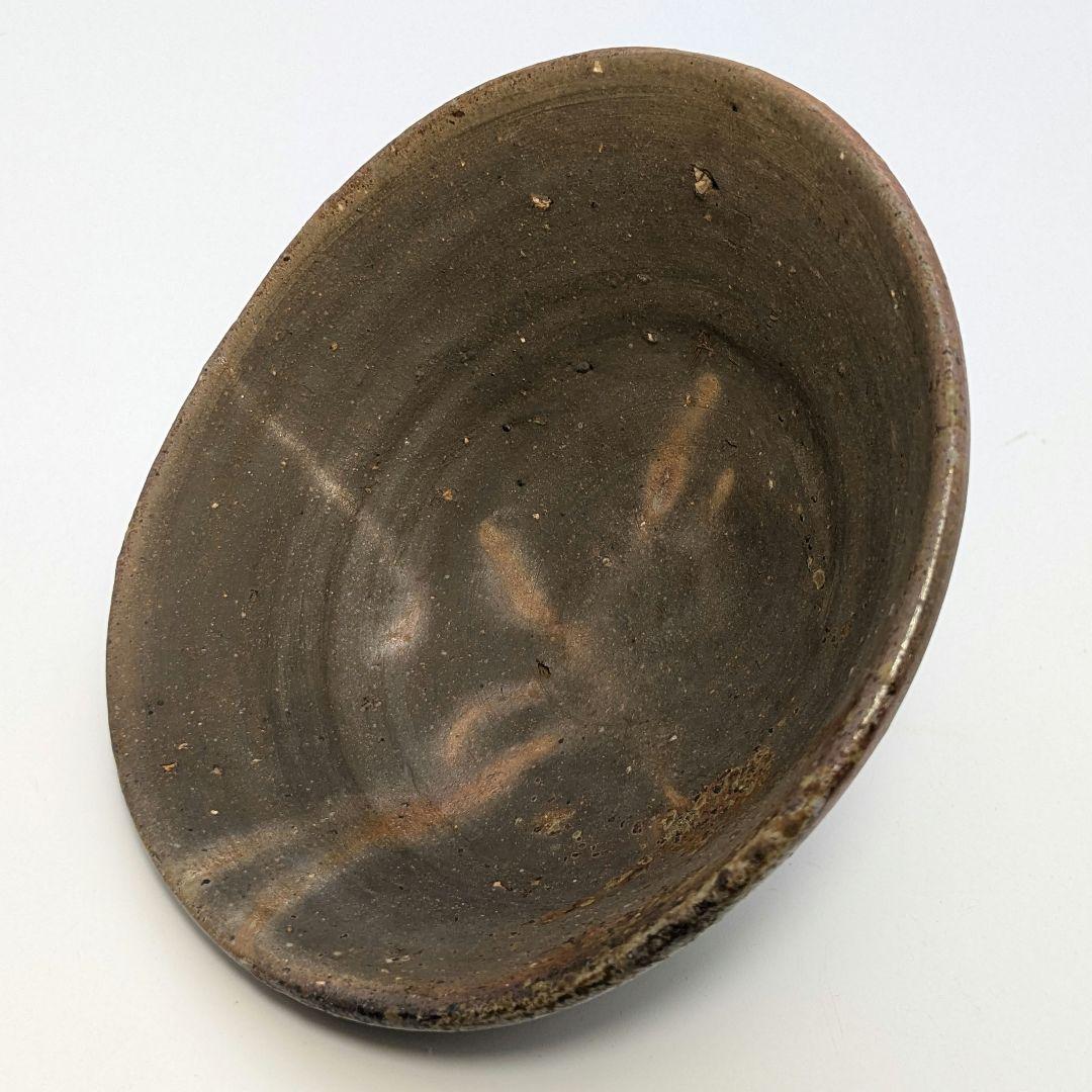 岡山県重要無形文化財 森陶岳 備前焼 金彩緋襷茶盌 合箱 抹茶碗 茶道具 茶器