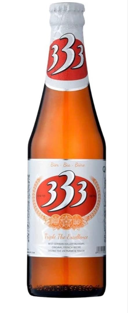 ベトナム333瓶ビール bia 333 (355ml×24本 ]
