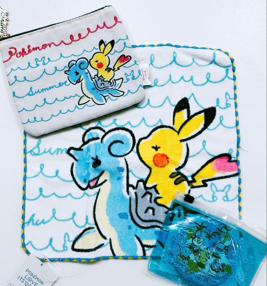 イッツデモ　ポケモン　ハンカチ　ミラー　ティッシュケース　エチケットセット