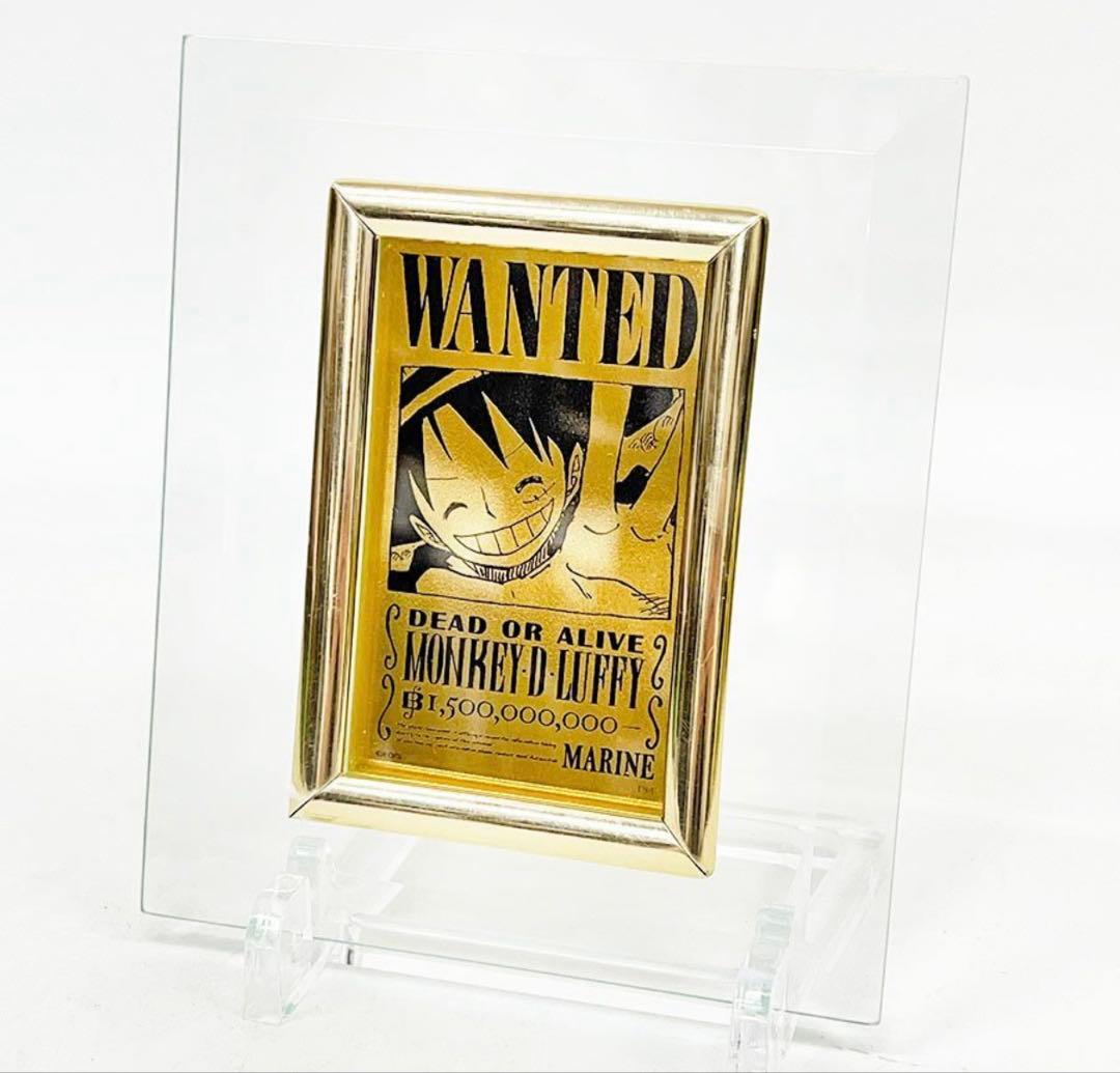 ONE PIECE ルフィ ゴールド手配書 純金999.9 24K 22k 18