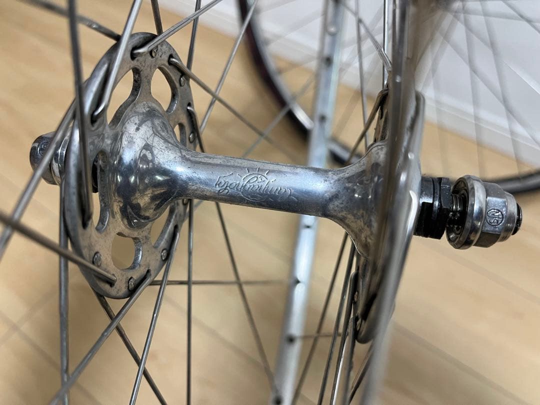 カンパニョーロ前後NJSハブホイール　サンシンNJSフロントホイール