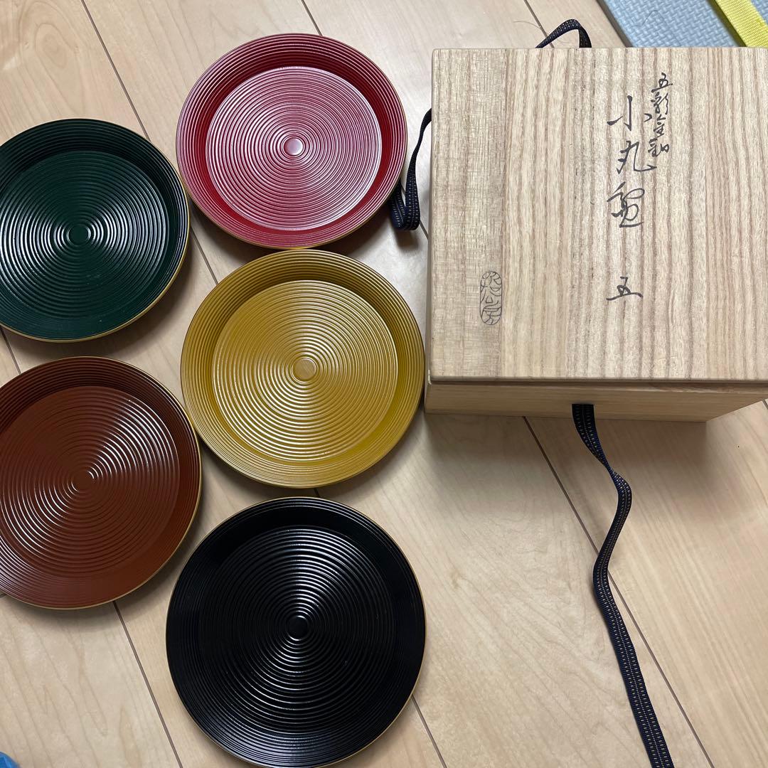 哲公房　漆器皿5枚セット