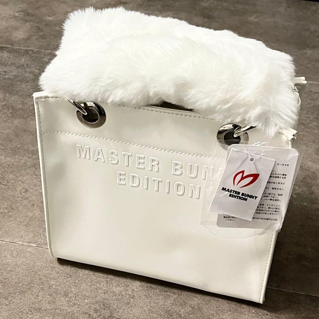 新品 パーリーゲイツ マスターバニー カートバッグ フェイクファーハンドル