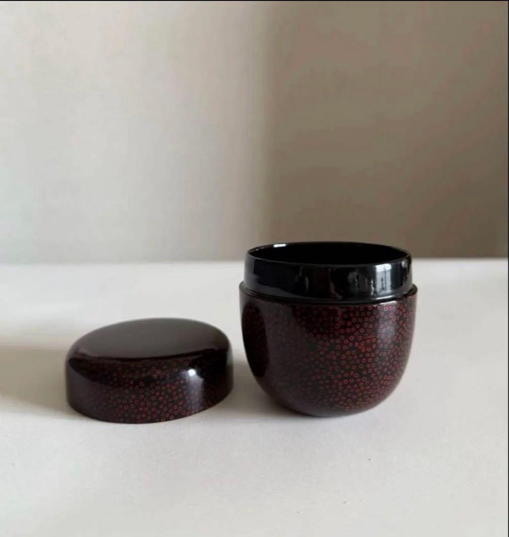 伝統工芸品 津軽塗 七々子塗 本漆 棗 茶入 漆器 茶道具