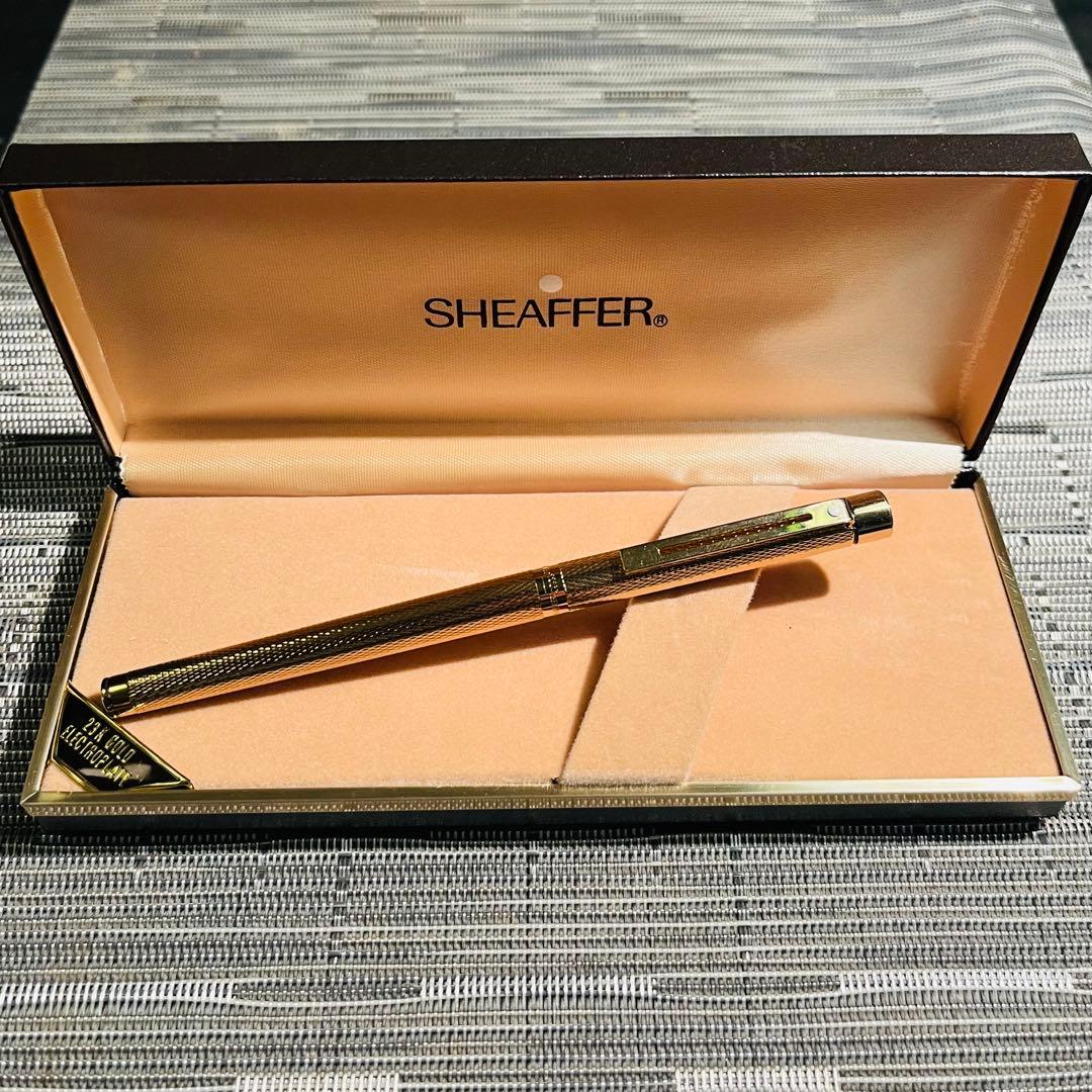 【ケース付】SHEAFFER シェーファー 23Kゴールド 万年筆 ビンテージ