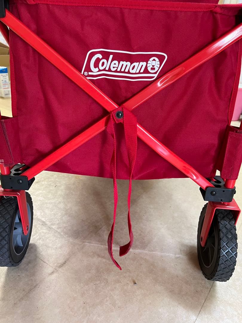 引き取り限定　コールマン　キャリーワゴン　レッド