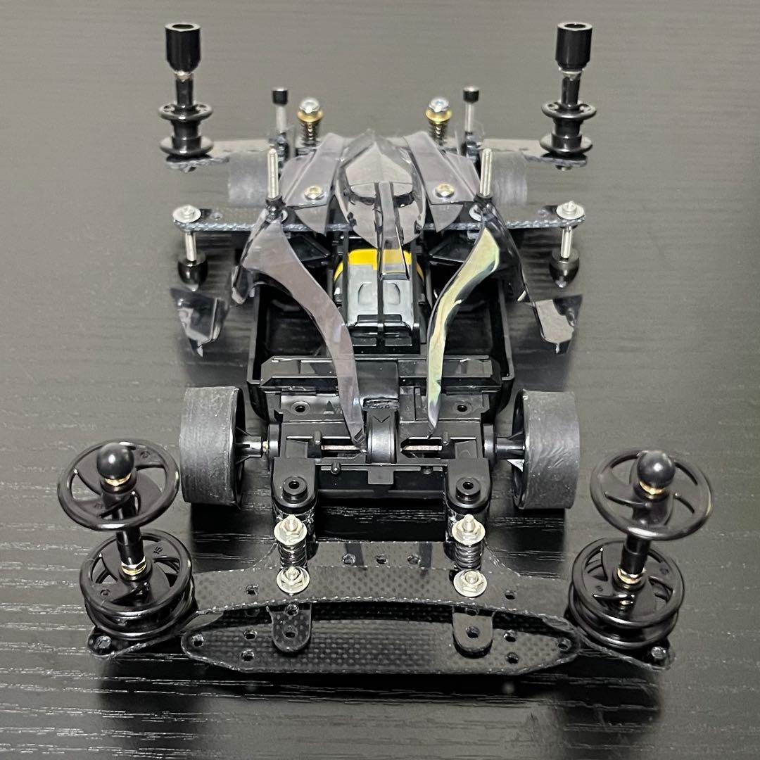 D*様 ミニ四駆 MSフレキ アバンテ キメラ ペラタイ提灯 超速 ブラック A