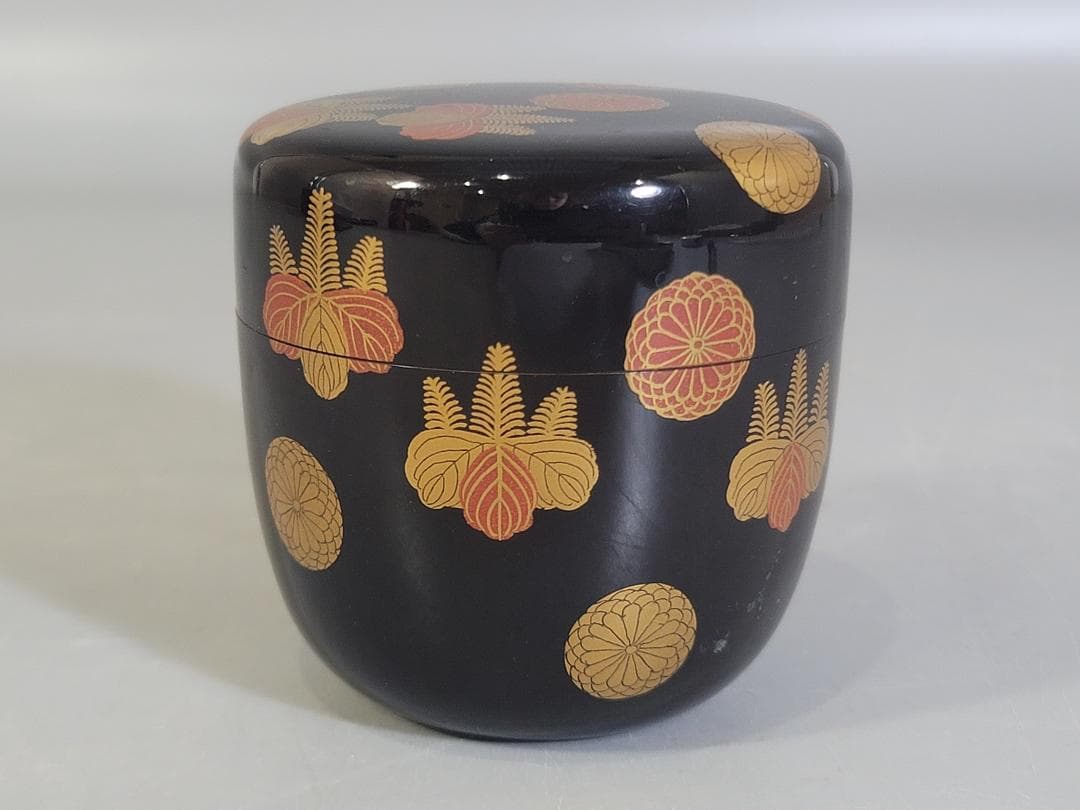 茶道具 長野横笛 作 高台寺蒔絵 棗 美品 古美術