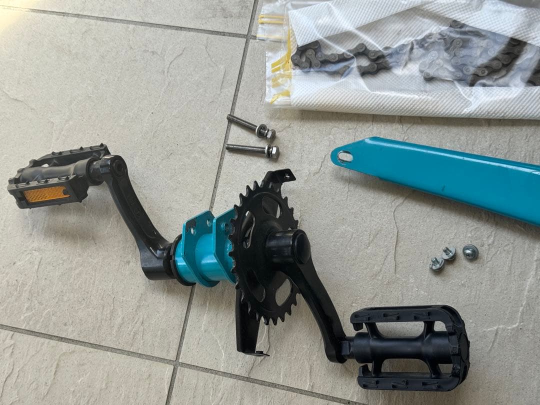 【手渡し限定】ケッターサイクル　14インチ　子供用自転車　青　いろいろおまけ付！