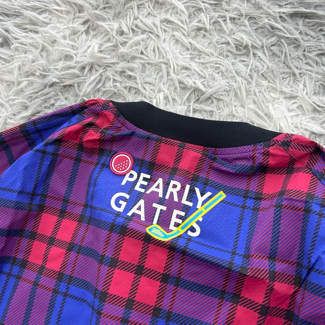 新品　パーリーゲイツ　スニード　ナイロンジャケット　チェック柄　ニコちゃん　1