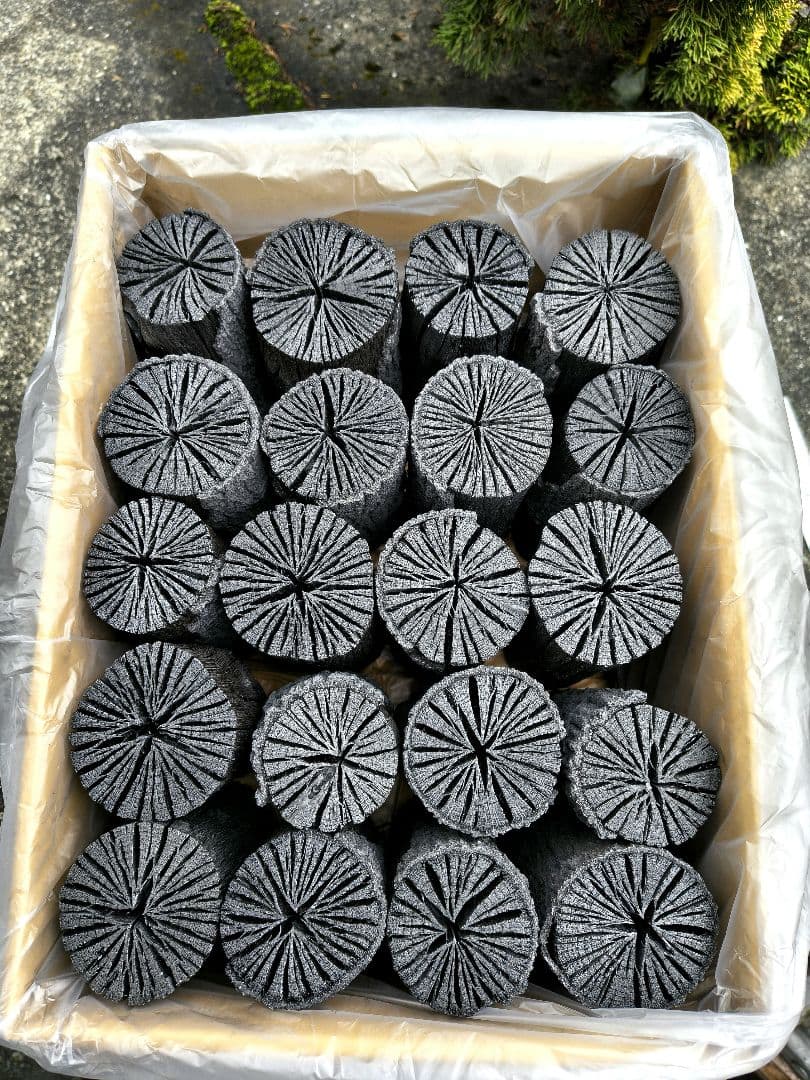 小芭瑠【愛媛産】クヌギ炉用胴炭 皮剥がれ×2箱