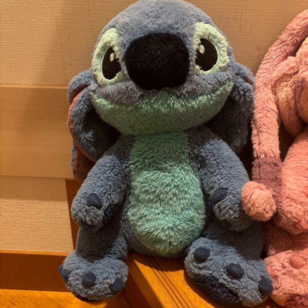 希少　ディズニーストア　スティッチ　エンジェル　ふわふわぬいぐるみ　2個セット