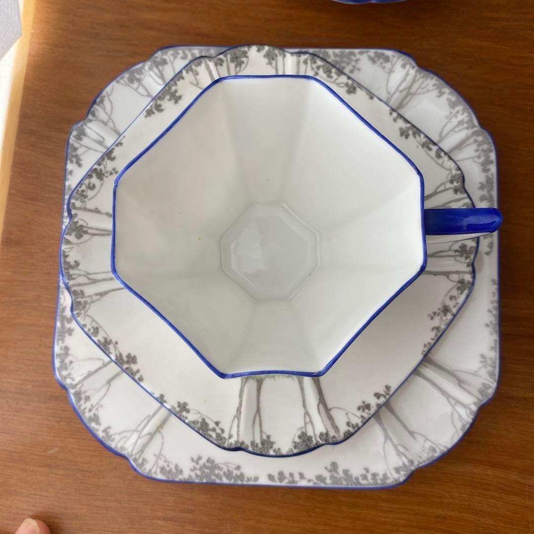 シェリー　クイーンアン　マイガーデン　カップ　ソーサー　プレート　5人用セット