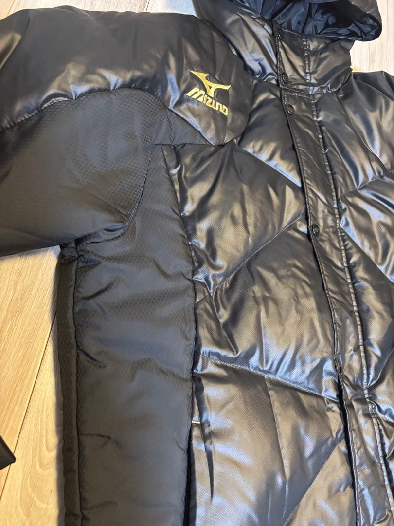 MIZUNO ベンチコート ミズノ ダウンコート ロング ブラック 黒 XL