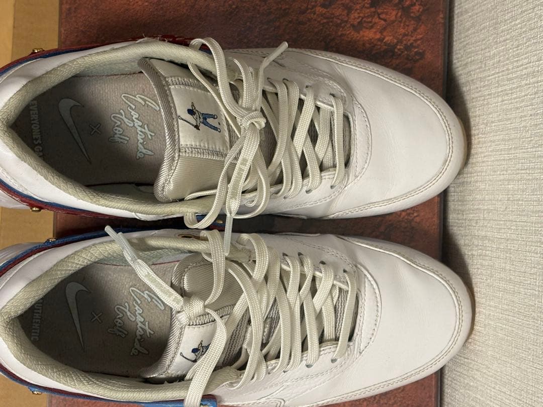 イーストサイドゴルフNike Air Max 1 ホワイト/バーガンディ/ブルー