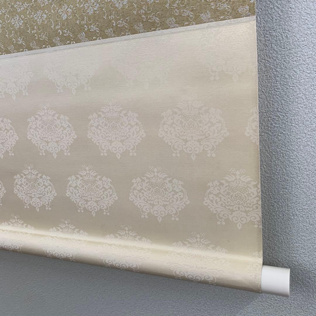 掛け軸2本 松生春湖作 桃の花図、宇田萩邨筆「清水寺」