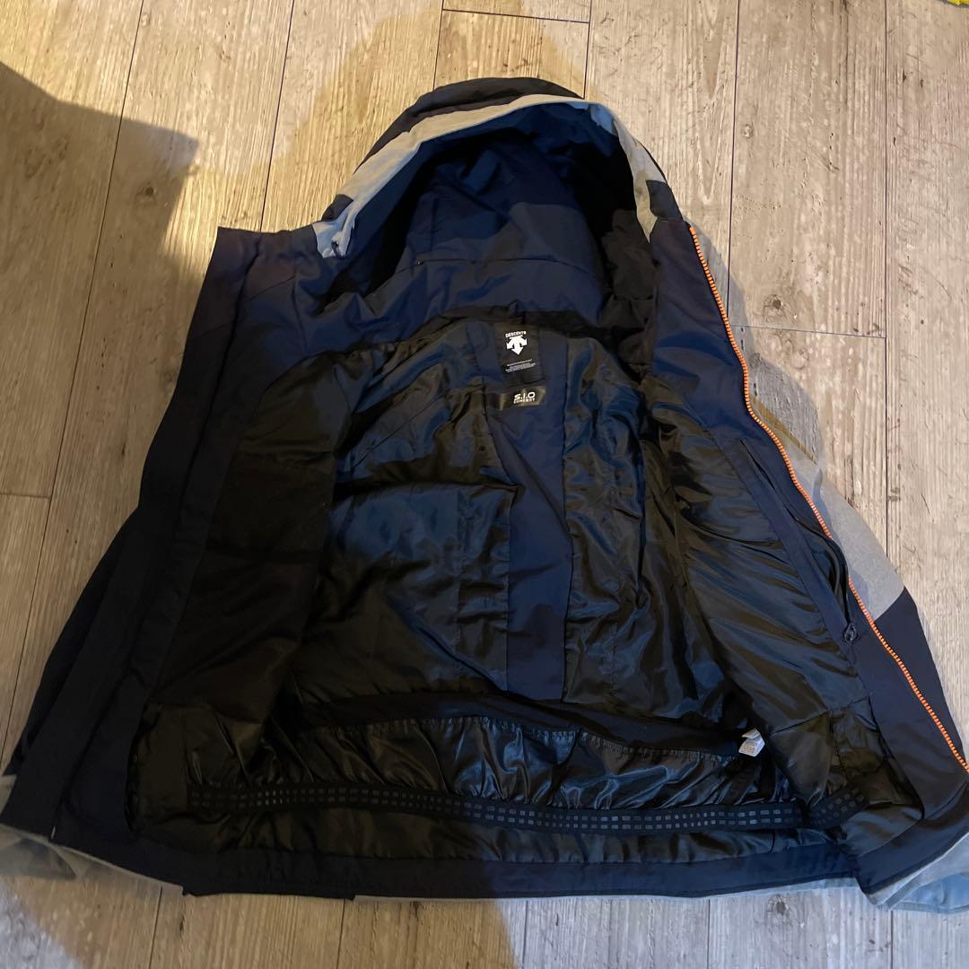 カキスポ　スキー用ウェア上下セット　サイズS ネイビー・グレー・オレンジ