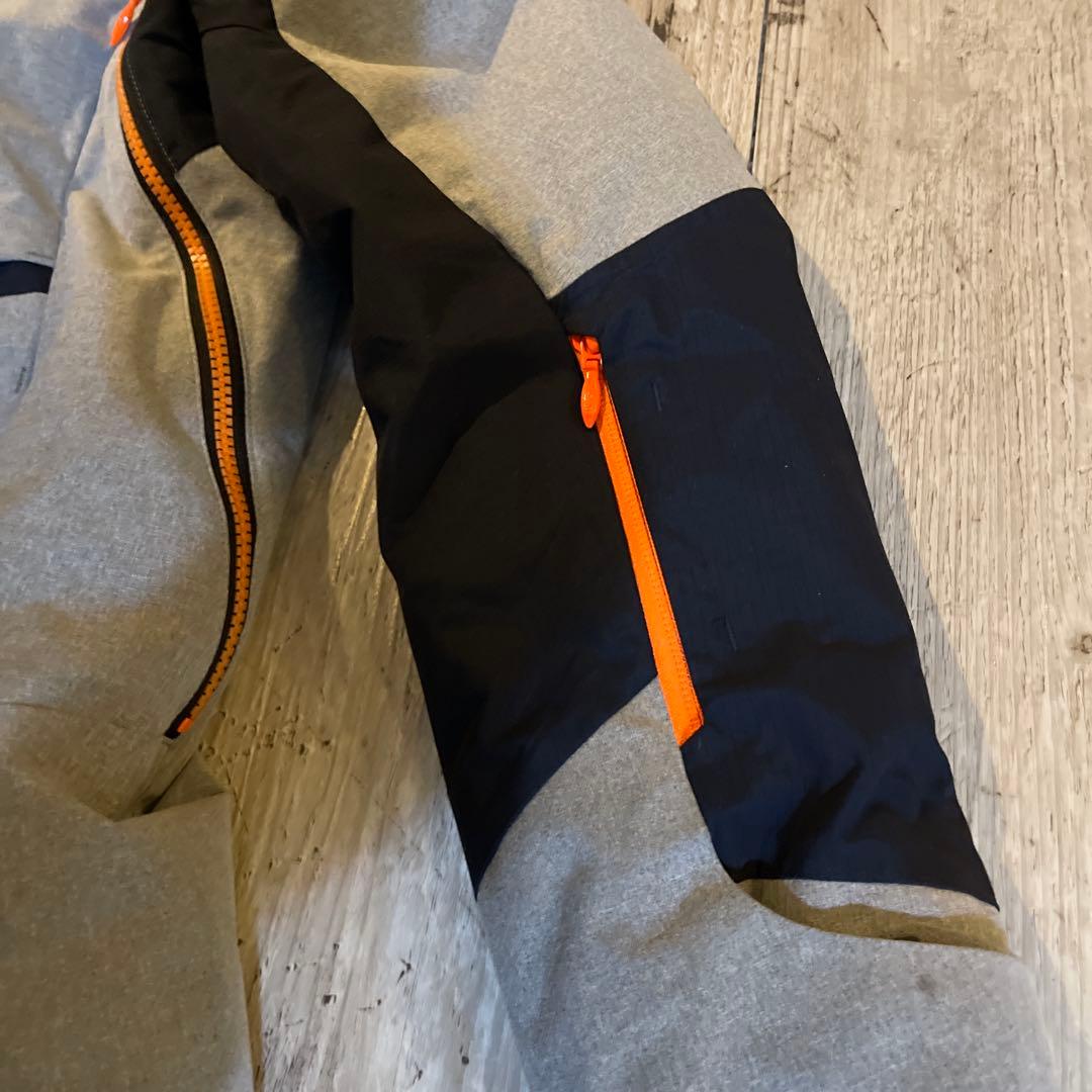 カキスポ　スキー用ウェア上下セット　サイズS ネイビー・グレー・オレンジ