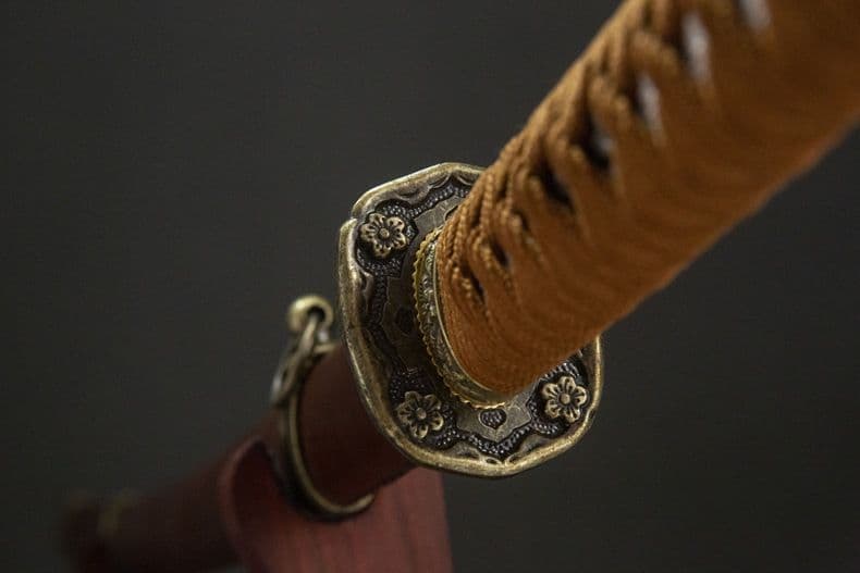 【ブラウン】98式軍刀 武具　刀装具　日本刀 模造刀 居合刀 武蔵 指揮 鋼刀