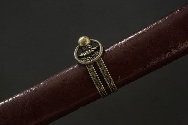 【ブラウン】98式軍刀 武具　刀装具　日本刀 模造刀 居合刀 武蔵 指揮 鋼刀