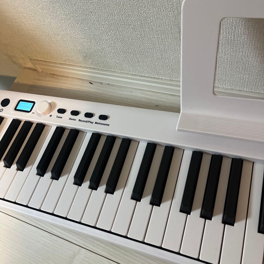 NikoMaku SWAN‑X 88鍵 折り畳み電子ピアノ 白